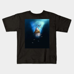 Shark Eating Taco Underwater Ocean Kids T-Shirt